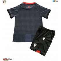 Camiseta Georgia Visitante Equipación para niños Eurocopa 2024 manga corta (+ pantalones cortos)